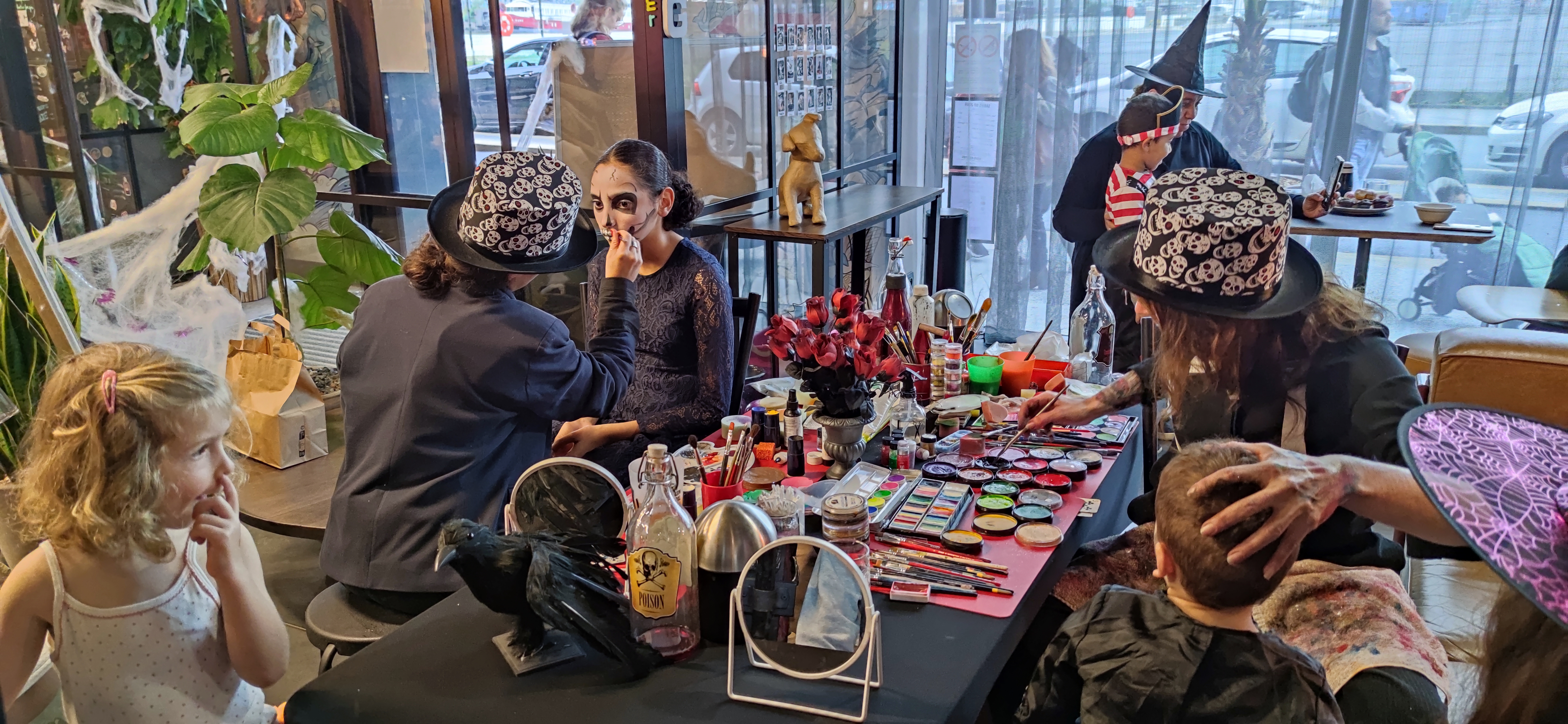 Family Day Halloween stand Maquillage enfant Bordeaux Moxy