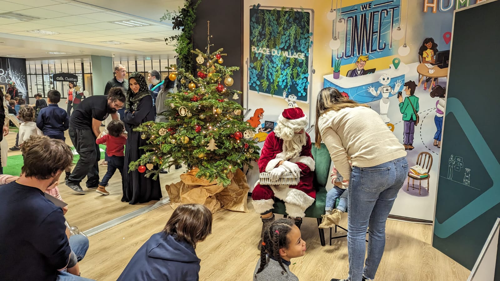 Stand arrivée du Père Noël à Paris en 2024
