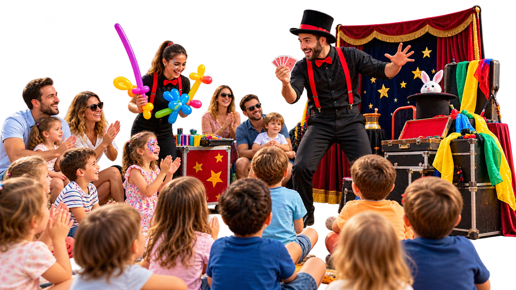 Artistes et spectacles jeune public Animadom lors d’un événement pour enfants