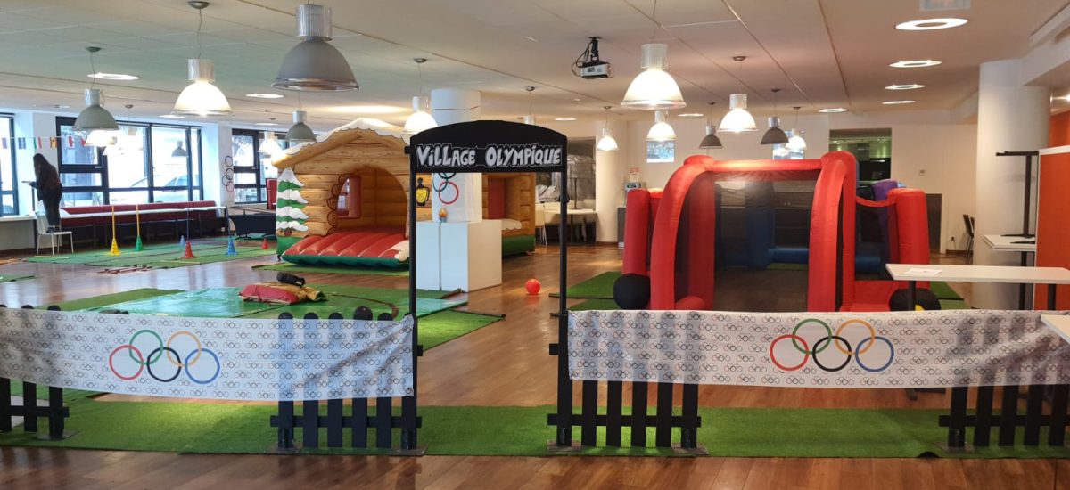 Animations enfants sur le theme des sports olymiques pour l'entreprise DHL en 2024